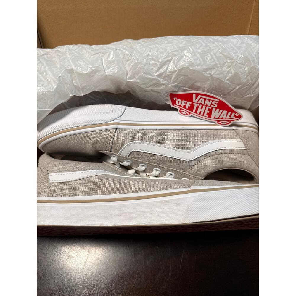 NIB Vans Ward Summer Canvas Taupe Sneakers 10 - Picture 5 of 5